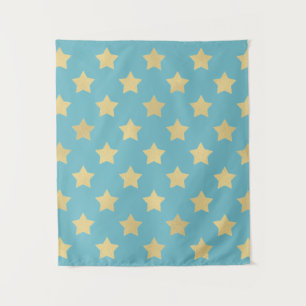 Golden Stars Pattern II Tapestry