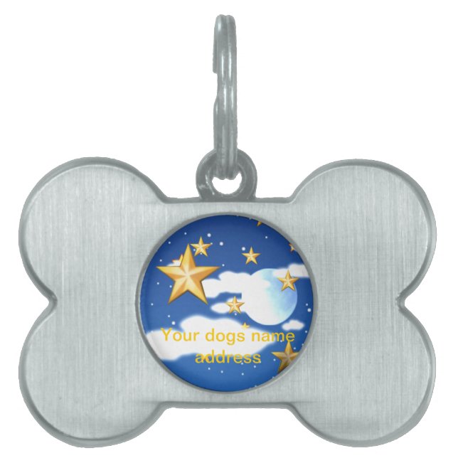 Golden Stars - Pet Tag (Front)