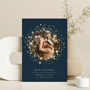 Golden Stars Photo Engagement Announcement