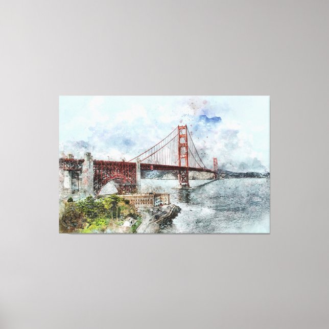 Golden State Bridge San Francisco  Canvas Print (Front)
