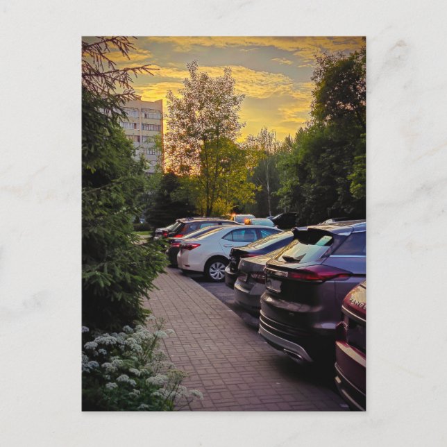 Golden Stillness Urban Postcard – Customizable (Front)