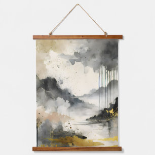 Golden Storm Hanging Tapestry