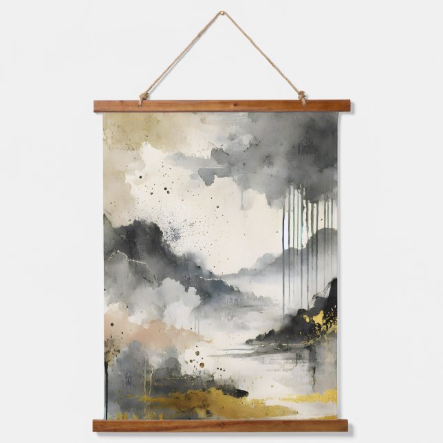 Golden Storm Hanging Tapestry (Front)