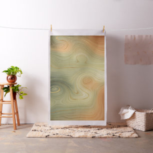 Golden Strata   Peach Burnt Orange Green Agate Fabric
