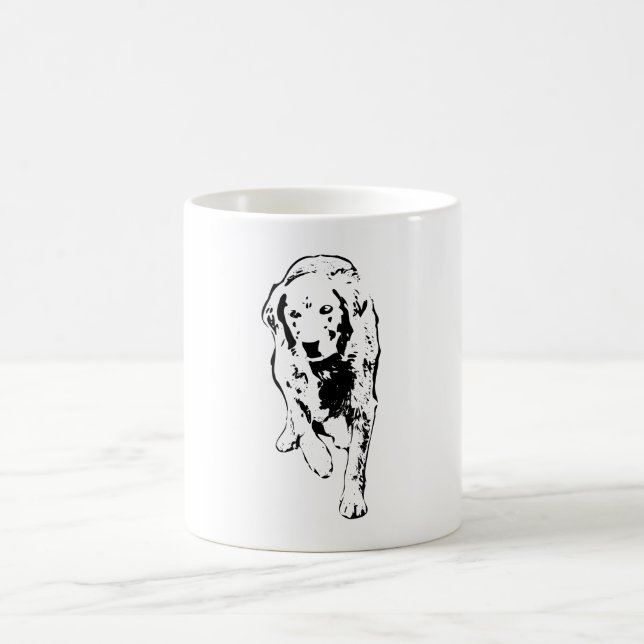 Golden Stride Through Autumn Light Coffee Mug (Center)