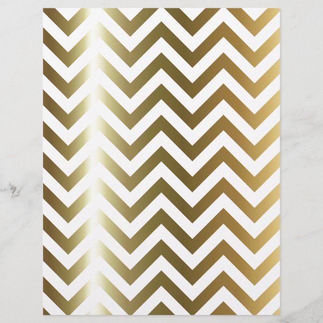 Golden Stripes Chevron Pattern (Front)