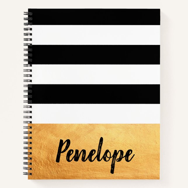 Golden Stripes Notebook (Front)