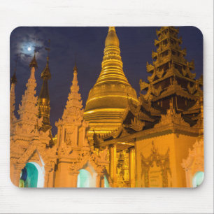 Golden Stupa And Temples Mouse Pad