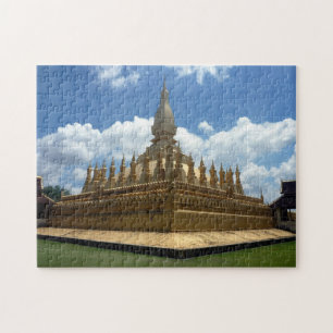 golden stupa laos jigsaw puzzle
