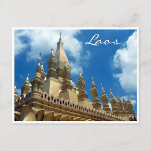 golden stupa tops postcard