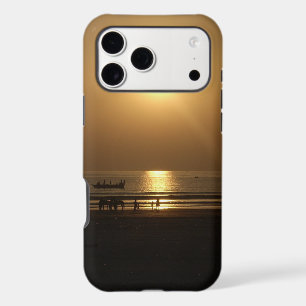 Golden Summer Sunset Reflection on the Beach