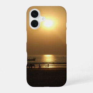 Golden Summer Sunset Reflection on the Beach iPhone 16 Case