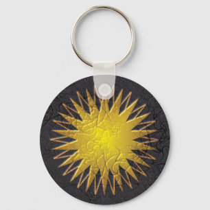 Golden Sun Keychain