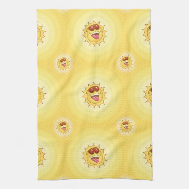 Golden Sun Kitchen Towel (Vertical)