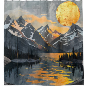 Golden Sun Over Snowy Mountains – Boho Wilderness