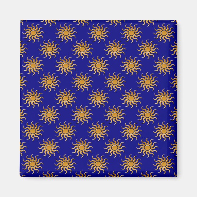 Golden Sun Pattern by Shirley Taylor Magnet (Front)