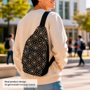Golden Sun Retro Sling Bag