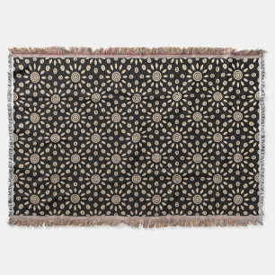Golden Sun Retro Throw Blanket