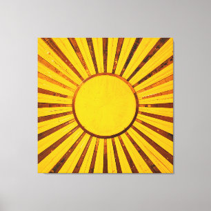 Golden Sunburst Canvas Print