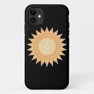 "Golden Sunflower Mandala – Light Within You" iPhone 11 Case