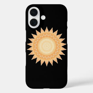 "Golden Sunflower Mandala – Light Within You" iPhone 16 Case