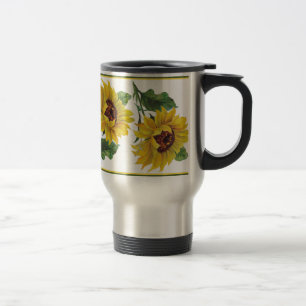 Golden Sunflower Travel Mug
