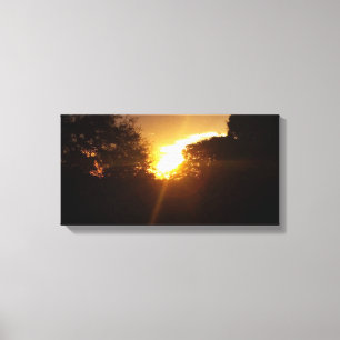 golden sunrise canvas print