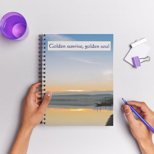 Golden Sunrise Golden Soul River  Notebook
