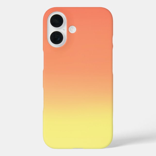 Golden Sunrise Ombre – iPhone 16 Case (Back)