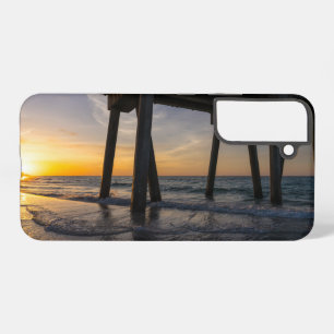 Golden Sunrise Under Pensacola Pier Samsung Galaxy Case