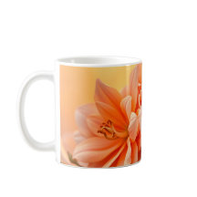 Golden Sunset Floral Watercolor Art