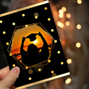 Golden Sunset Graduation  Invitation