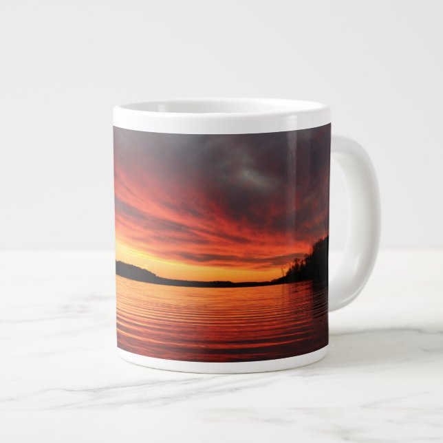 Golden Sunset Large Coffee Mug (Front Right)
