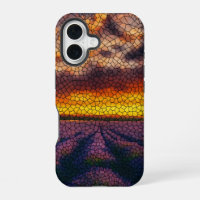 Golden Sunset Lavender Field iPhone / iPad case