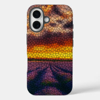 Golden Sunset Lavender Field iPhone / iPad case