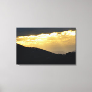 Golden Sunset on the Blue Ridge Canvas Print