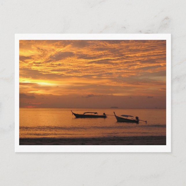 Golden Sunset Postcard (Front)