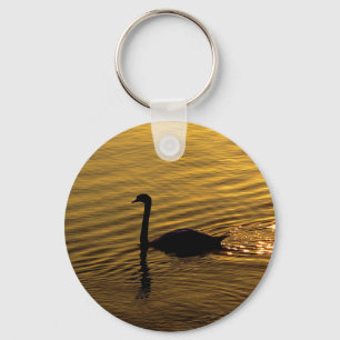 Golden Swan Keychain