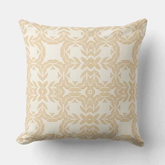 Golden Symmetry  Throw Pillow (Front)