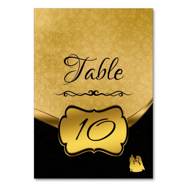 Golden Table Number (Front)
