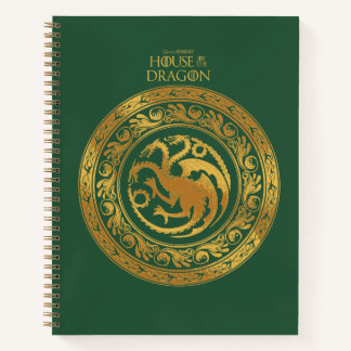 Golden Targaryen Crest Notebook