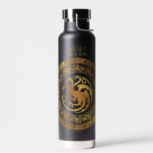 Golden Targaryen Crest Water Bottle