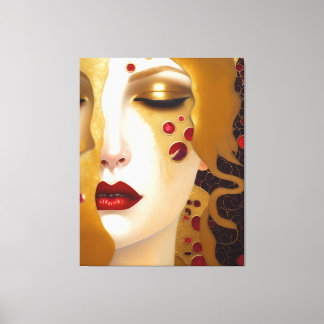 Golden Tears (Freya's Heartache) series 2 Canvas Print