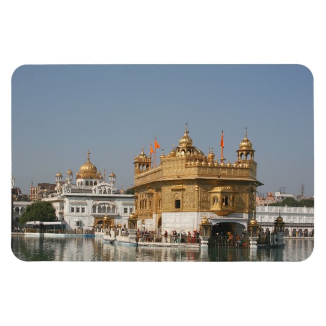 Golden Temple Harmandir Sahib Amritsar North India Magnet (Horizontal)
