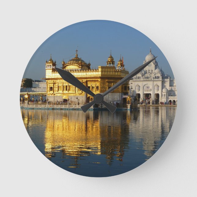 Golden Temple Round Clock (Front)