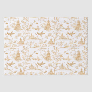 Golden Temples Chinoiserie Tiuuse Paper