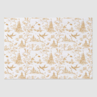 Golden Temples Chinoiserie Tiuuse Paper