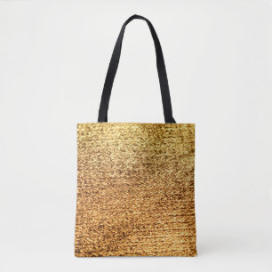 Golden textile: glamourous macro background. tote bag