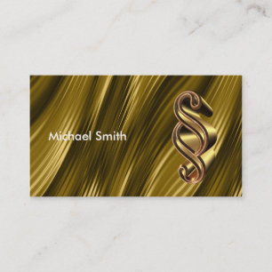 Golden texture business card