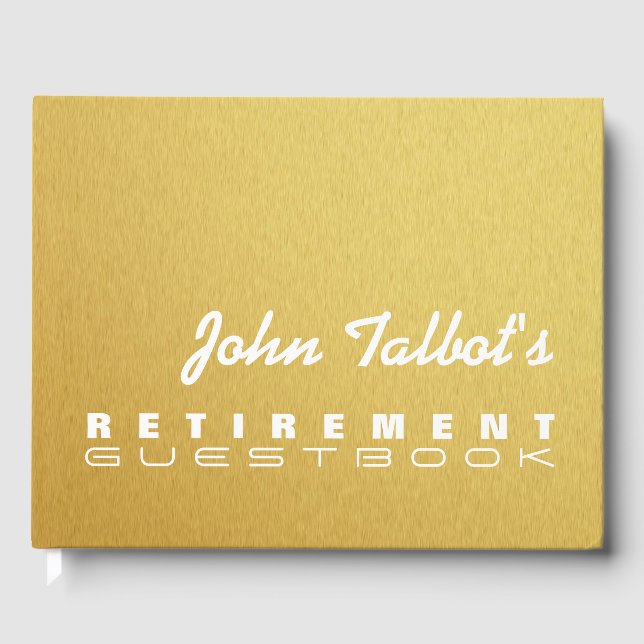 Golden Texture Custom Retirement Livre d'or (Recto)